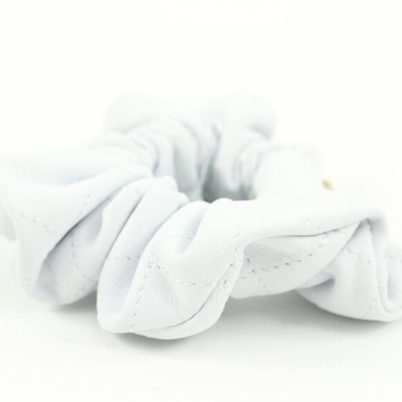Chanel 21K Leather Hair Scrunchie Barrette 48ck32s main image 7